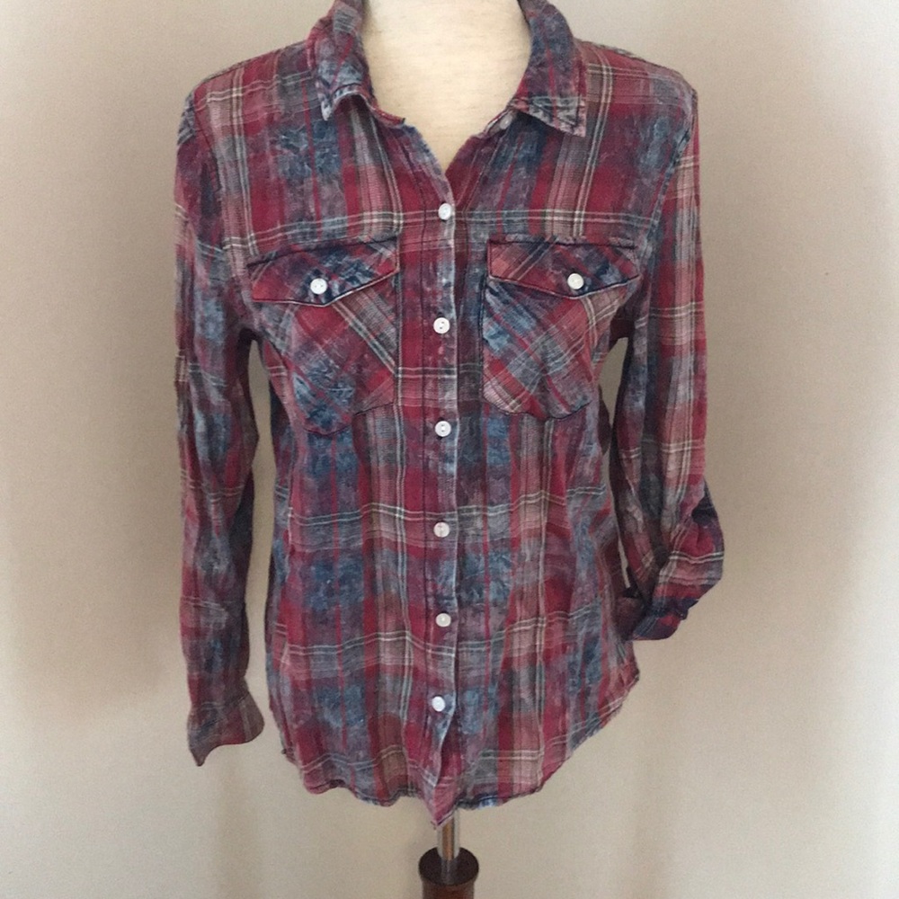 💙❤️Plaid shirt ❤️💙